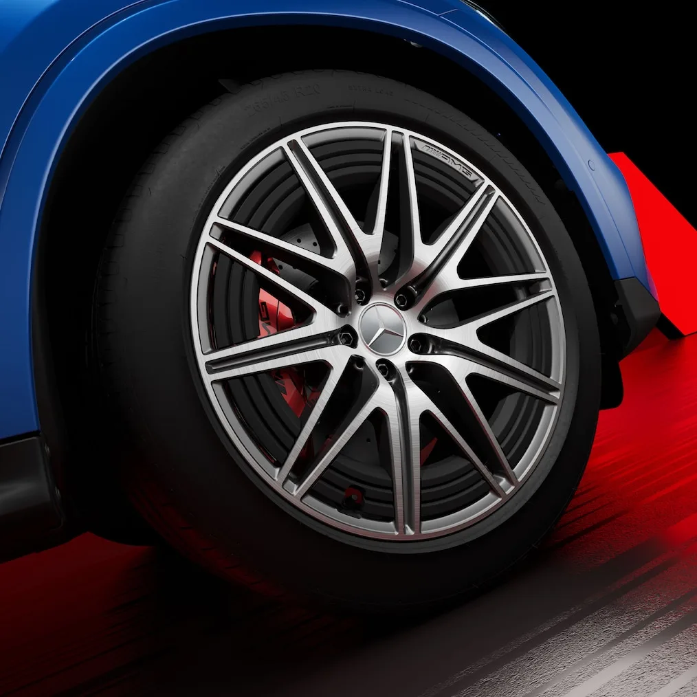 Rodas de Liga Leve AMG Com Design de Raios Duplos